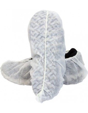 Shoe Covers, Polypropylene, White Type: Skid-free sole Qty/Pkg.: 1000