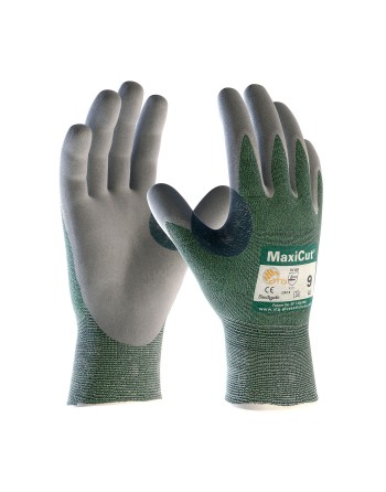 MaxiCut® Seamless Knit Engineered Yarn Glove with Nitrile Coated MicroFoam Grip on Palm & Fingers, Dozen
